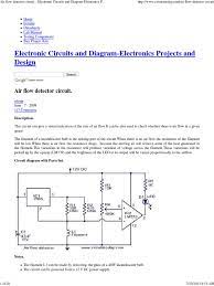 Download nu air flow detection voor android via aptoide! Air Flow Detector Circuit Electronic Circuits And Diagram Electronics Projects And Design Electronic Circuits Electronics