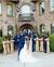 Navy Blue And Gold Wedding Dress