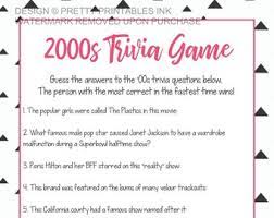 If not, then you should be! 00s Trivia Game Etsy