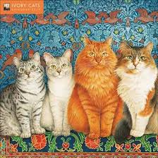 Ivory Cats Calendar 2019 Cat Illustration Cat Calendar Cat Art Illustration