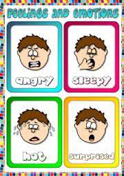 English Teaching Worksheets Feelings Flashcards Flashcards Feelings And Emotions Feelings