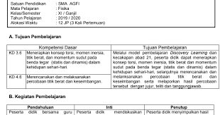 Check spelling or type a new query. Rpp 1 Lembar Fisika Kls Xi Sma Ma Kurikulum 2013 Revisi 2019 File Guru Now