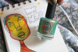 Mango and Fudge: Bees Knees nail polish in Never Broker a Deal with a Demon