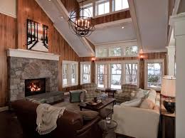 Energy Efficient Home Perched On A Bluff Over Lake Champlain Vermont Cedar Paneling Home Boston Living Room
