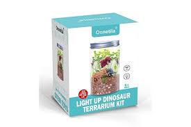 20 0 Off Coupon Onnetila Dinosaur Fairy Garden In A Jar Light Up Terrarium Kit For Kids Grow And Glow Stem Educ Terrariums Kits Kits For Kids Jar Lights
