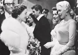 Also footage of the death car. Jayne Mansfield Meeting Queen Elizabeth By Bettmann