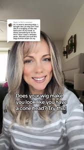 Replying to @Dixi give this a try and I think it will help that area that  is sticking up. #wigtok #wig #wigs #wiginstall #wigtips #gluelesswig  #syntheticwig #wigtutorial #hairtok #womenover40 ...