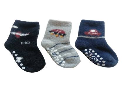 Cdeck Baby Rabbit Wool Anti-Skid Winter Socks |3 Pair Pack