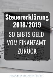 Steuererklarung 2018 Was Kann Man Alles Absetzten Steuererklarung Tipps Finanzen Und Steuererklarung