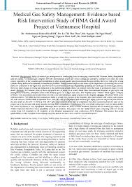 Pdf Medical Gas Safety Management Evidence Based Risk Intervention Study Of Hma Gold Award Project At Vietnamese Hospital