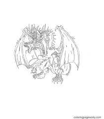 We found for you 15 pictures from the collection of godzilla coloring godzilla vs king ghidorah! Free Printable Ghidorah King Coloring Pages King Ghidorah Coloring Pages Coloring Pages For Kids And Adults