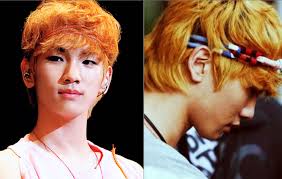 18 Amazing Fall Photos Of Our Favorite Idols With Orange Hair Peach Hair Orange Hair Fall Photos