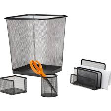 Order mesh, wire & metal desk accessories today! Business Industrial Desk Accessories Mesh Desk Organizer Office Accessories Caddy With 3 Drawer 1 Top Shelf Black