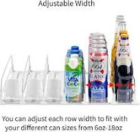 Supermarket Smart Dispensers Beverage Bottle Soda Can Shelf Pusher Divider  Drink Organizer for Fridge Plastic Display Rack