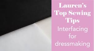 Stitch the interfacing onto the fabric as a normal straight stitch. Guide To Interfacing For Dressmaking Guthrie Ghani