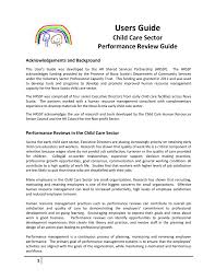 Whatever job description you use, test to see that it both provides everyday guidance for the executive director and can serve as an evaluation tool at the end of the year. Users Guide Performance Review Edit Version