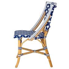 Blue And Navy Mediterranean Bistro Chair Str Outdoor Patio Furniture Sets Bistro Chairs Outdoor Patio Decor