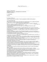 Specificatiile postului n nivel de studii: Fisa De Post Administrator Societate Doc