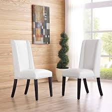 baron white vinyl upholstery and wood
