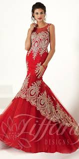 Tiffany Long Lace Mermaid Dress 16171 Mermaid Dress Lace Prom Dresses Ball Gown Red Prom Dress