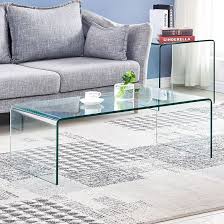 This perfect clear coffee table is what you would call a furniture piece for a modern decor. Orren Ellis Clear Tempered Glass Coffee Tables Modern Decor Clear Coffee Table For Living Room Wayfair