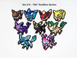 Pokemon Perler Eevee And Evolutions Old And New Por Showmeyourbits Perler Bead Art Diy Perler Beads Perler Bead Patterns