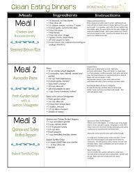 Clean Eating Meal Plan Pdf With Recipes Your Family Will Love Clean Eating Menu Free Clean Eating Meal Plan Clean Eating Meal Plan