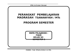 Silabus bahasa inggris vii kurikulum 2013 edisi revisi 2017. Prota Promes Fiqih Mts Kelas Vii Viii Ix Zapidemtio S Ownd