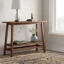 Haverhill Reclaimed Wood Console Table With Shelf Brown Threshold Console Table Decorating Wood Console Table Small Console Tables