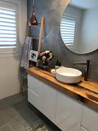 Black Bathroom Vanity With Timber Top Pin On H O U S E P L A N S