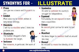 Illustrate Synonyms 30 Useful Words To Use Instead Of Illustrate English Study Online In 2020 Words To Use English Study Other Ways To Say