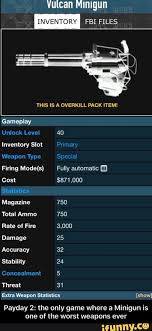 Activa tu cd key en steam para descargar payday 2 the completely overkill pack. Payday 2 The Only Game Where A Minigun Is One Of The Worst Weapons Ever