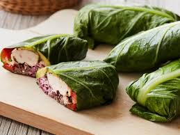 Jerk Chicken Collard Wrap Recipe Jerk Chicken Food Network Recipes Collards