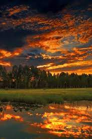 Cayendo El Sol Sunset Landscape Scenic Wallpaper Scenery
