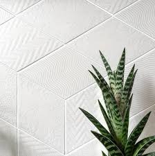 Rhombus White Textured Tile Suitable For Walls And Floors Available In A Range Of Colours Contact Info St Rhombus Tile Textured Tile Backsplash Tiles Texture