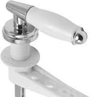 FACULX Toilettenspülgriff, Spülkastenhebel mit Keramikgriff WC-Griff  Ersatzspülhebel-Kit für WC : Amazon.de: Baumarkt