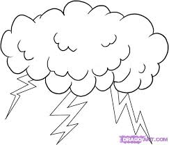 Clouds And Lightning Coloring Pages Sun Coloring Pages How To Draw Lightning