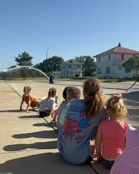 On Monday, the campers from Mishawaka Parks and Rec Dept. were able to meet  Sparky. Today they were able to meet the crew from Engine 4!