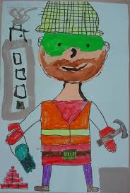 Mrs Knight S Smartest Artists Career Portraits First Grade Art Elementary Art Projects Kindergarten Art