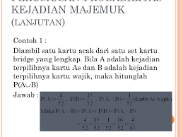 Jika suatu operasi terdiri dari 2 tahap, tahap pertama dapat dilakukan dengan m cara yang berbeda dan tahap kedua dapat dilakukan dengan n cara yang berbeda, maka keseluruhan operasi dapat dilakukan. Statistika Probabilitas Statistics Probability Ppt Download