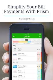 Prism App Review An Awesome Free Bill Management App Financial Panther Bill Management Personal Finance Blogs Millennial Personal Finance
