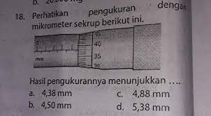 Check spelling or type a new query. Pengukuranmikrometer Sekrup Berikut Ini Hasil Pengukurannya Menunjukkan 18 Perhatikandenganc Brainly Co Id