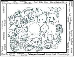 Printable coloring and activity pages are one way to keep the kids happy (or at least occupie. Free Endangered Animals Coloring Pages