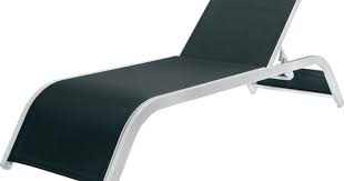 Transat De Jardin Design Bridge Toile Noir Dossier Inclinable Structure Legere En Alu Empilable Confo Mobilier De Jardin Design Transat Jardin Mobilier Jardin