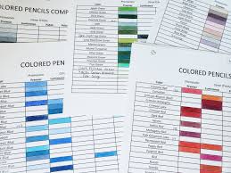 free colored pencil comparison chart beth henry art