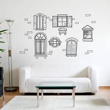 The antique lover can display special events in a window frame and surround the frame with related memorabilia to create a bedroom with. Vintage Window Wall Decal Set Window Wall Stickers Online