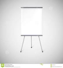 blank flipchart or advertising stand stock vector