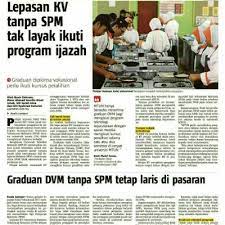 Senarai terkini kolej vokasional (kv) di seluruh malaysia serta kursus pengajian yang ditawarkan. Universiti Tak Iktiraf Graduan Kolej Vokasional Tanpa Spm
