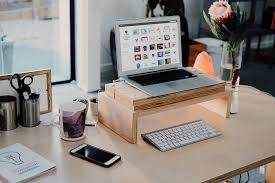 A Home Office Scene Mockup Showing A Macboook Air Photo Based Psd File With Smart Layer The Dimensions Are 4896 X 3264 Px Online Courses Course Topic Mockup