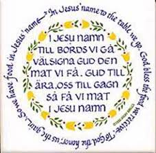 Swedish Table Prayer A Christmas Present To My Grandmother A Few Years Ago She Likes Everything I Ve Ever Giv Swedish Gift Swedish Traditions Swedish Recipes